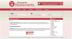 Desktop Screenshot of annuaire-restaurants.com