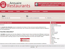 Tablet Screenshot of annuaire-restaurants.com